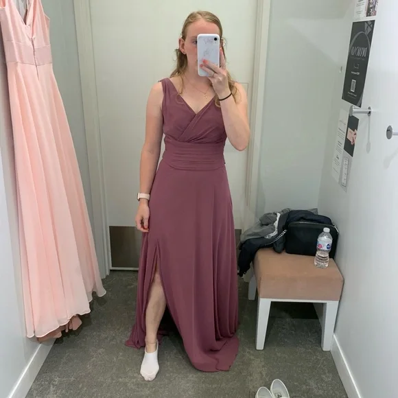 BRAND NEW bridesmaid dress from David’s Bridal. Size 4, color “petal” - Picture 2 of 3